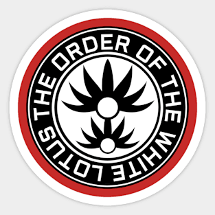 The order white plant Sticker